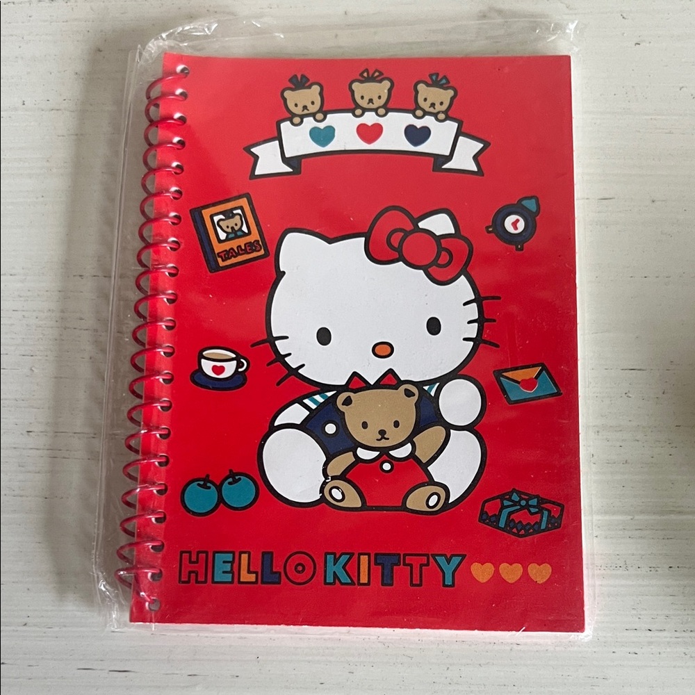 1992 Hello Kitty Red and Blue Mini Notebook